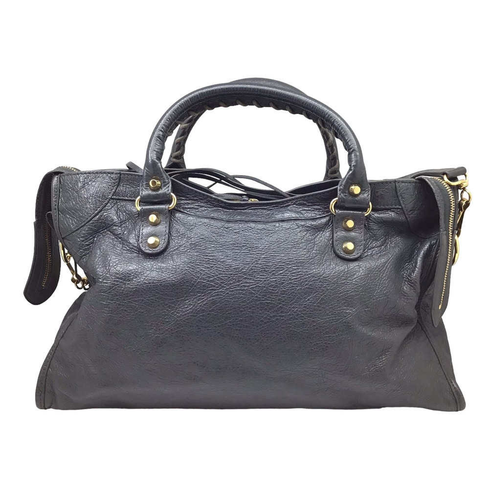 BALENCIAGA The City Gray Bag Handbag Shoulder Leather - Picture 1 of 11